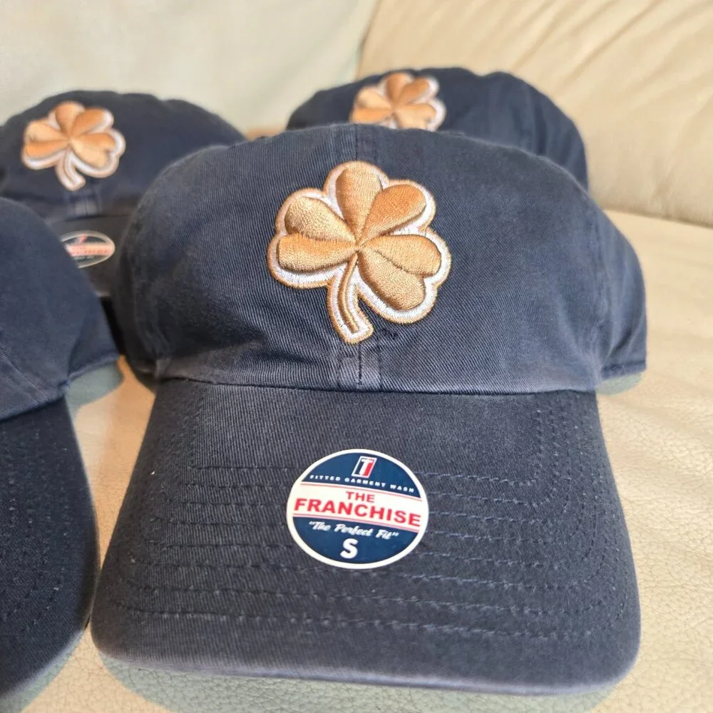☘️'NWT Notre Dame Fighting Irish Twins Enterprise Franchise Fitted Hat Small
